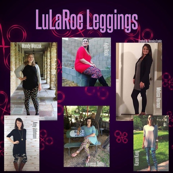 RARE soft Valentines LuLaRoe Legging One Size fits 2-10 Red Art deco cherubs - Picture 8 of 8